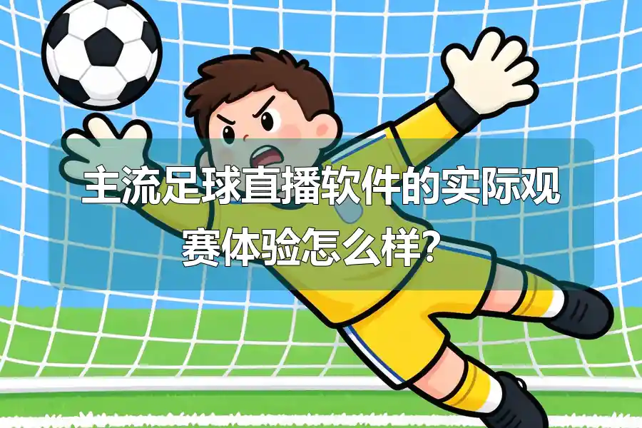 主流足球直播软件的实际观赛体验怎么样?